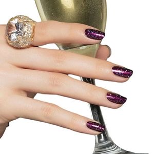 Color Street Bordeaux Glitz Retired Color 100% Real Nail Polish Strips NWT